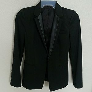 Express black tuxedo blazer